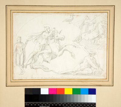 Cena mitraica (lápis) de Pietro Santi Bartoli