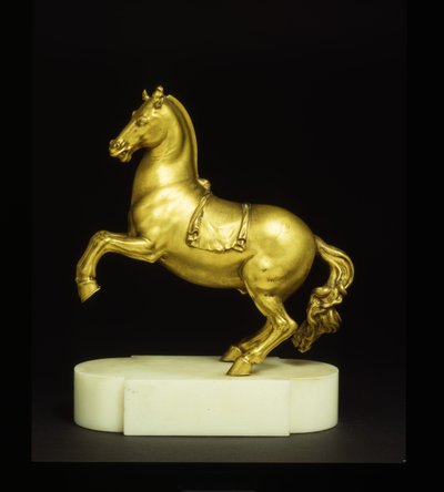 Cavalo empinado (bronze dourado) de Pietro Tacca