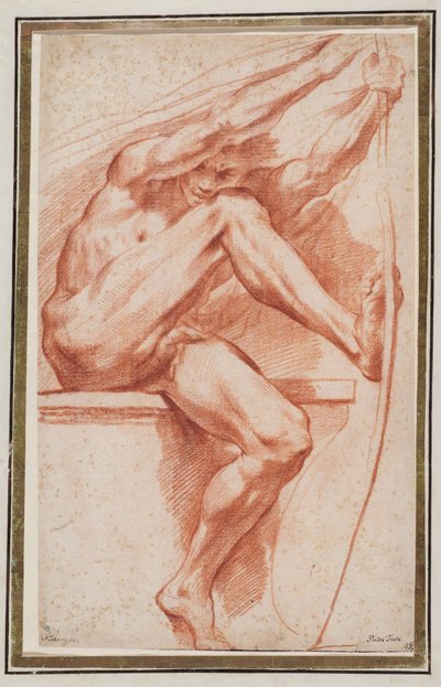 Estudo para a figura de Apolo em «Verão» de Pietro Testa