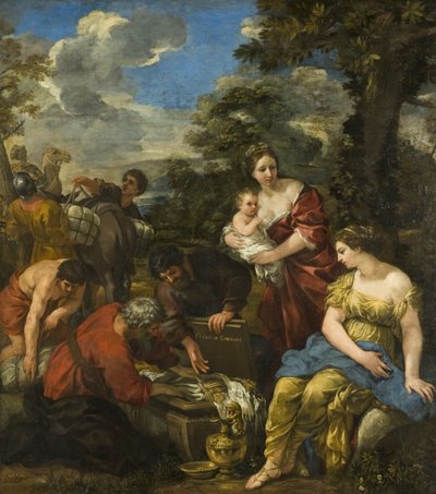 Laban buscando seus ídolos (óleo sobre tela) de Pietro da Cortona