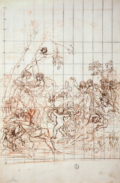 Estudo para o fresco da Idade de Ouro de Pietro da Cortona