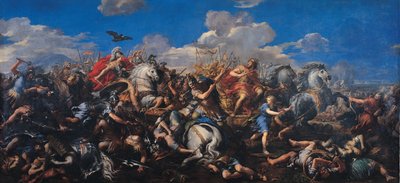 A Batalha de Alexandre Versus Dario, 1644-1655 de Pietro da Cortona