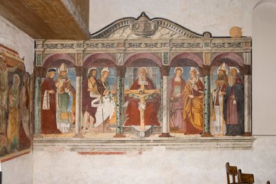 Igreja de São Pedro e Paulo, Valvasone, Friuli, Itália (fresco) de Pietro da Vicenza