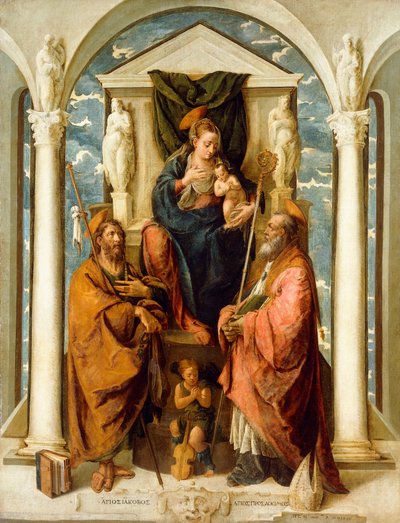 A Madona e a Criança Entronizadas de Pietro de Marascalchi