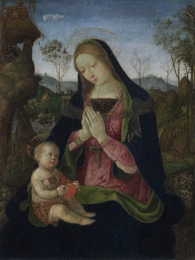Virgem e o Menino de Pintoricchio