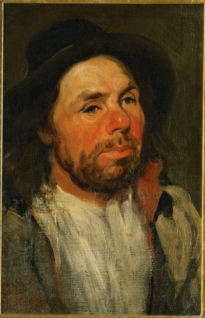 Agricultor com chapéu (óleo sobre tela) de Piotr Michalowski