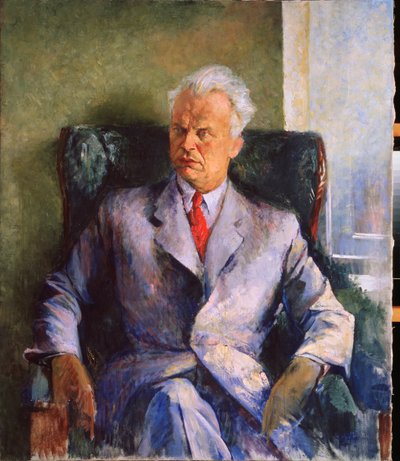 Retrato do autor, produtor e director de Filmes Olexandr Dovzhenko de Piotr Vladimirovich Williams