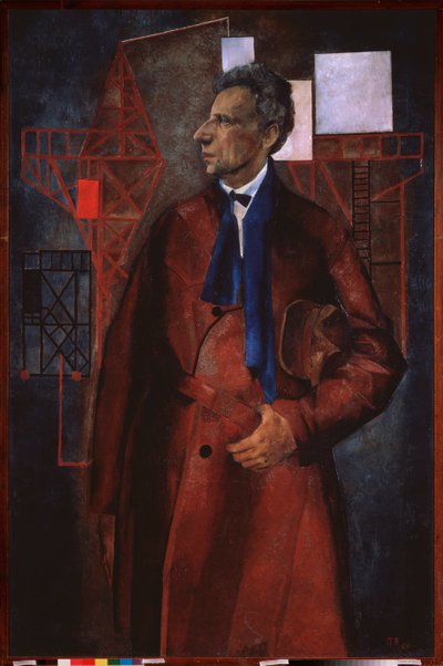 Retrato do produtor cênico Vsevolod Meyerhold de Piotr Vladimirovich Williams