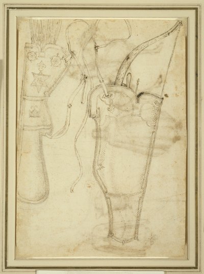 Estojo de arco e aljava de flechas de Pisanello