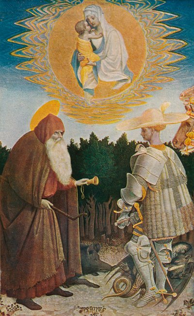 A Virgem e o Menino com os Santos, 1435, 1909 de Antonio Pisanello