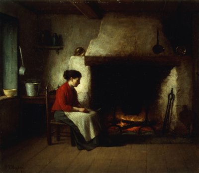 Pela lareira, 1881 de Platt Powell Ryder