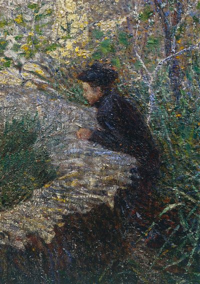 Manhã de Abril na Ligúria ou Azeitonas em Albaro de Plinio Nomellini
