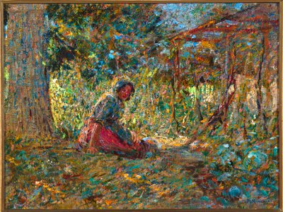 No jardim, c.1891 de Plinio Nomellini
