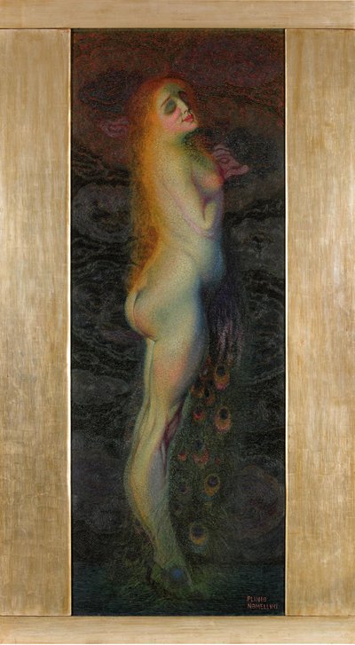 Dourado e azul. de Plinio Nomellini