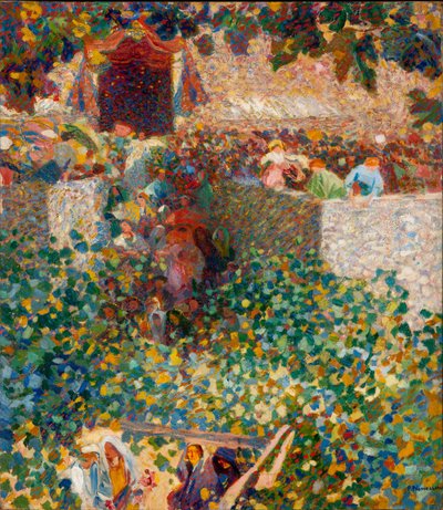 Festival da Aldeia, 1912-1913. de Plinio Nomellini
