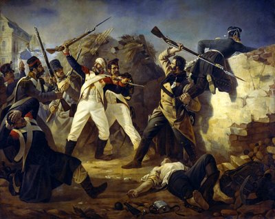 O feito heroico do granadeiro Leonty Korennoy, 1846. de Polidor Ivanovich Babaev
