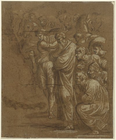 Adoração dos reis de Polidoro da Caravaggio (possibly)