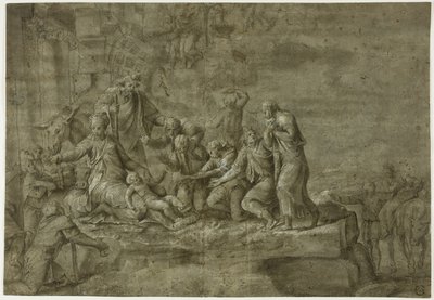 Adoração dos pastores de Polidoro da Caravaggio