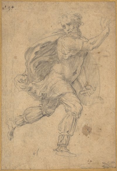 Bárbaro em Fuga de Polidoro da Caravaggio