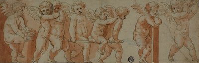 Friso com oito putti de Polidoro da Caravaggio