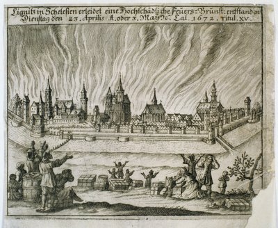 Lenda do Fogo dos Dois, 1672 de Polish School