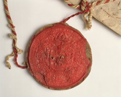 Selo do rei Wladyslaw IV (1595-1648) da Polônia, c.1633 (cera) de Polish School