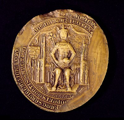 Selo de Luís I (1326-82) o Grande Rei da Polônia de Polish School