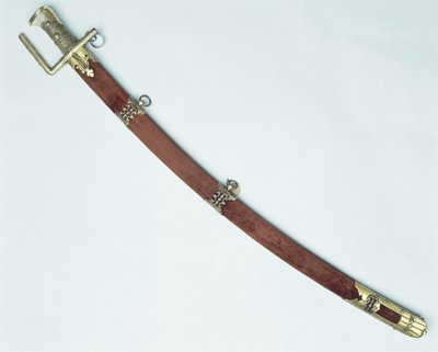 Sabre de Stephan Batorys (1533-86) (madeira e prata dourada) de Polish School