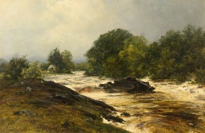 Encontro do Tummel e do Garry (óleo sobre tela) de Pollok Sinclair Nisbet