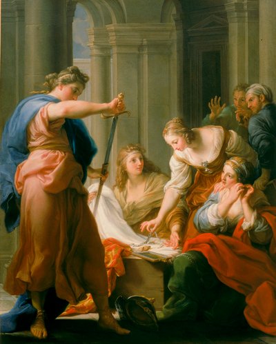 Aquiles no Tribunal de Lycomedes de Pompeo Girolamo Batoni