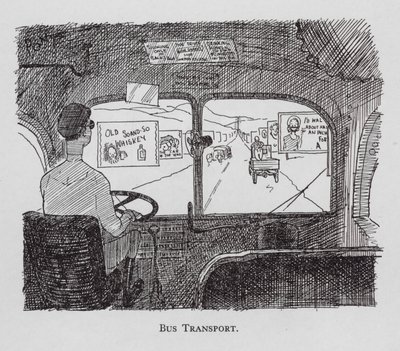 Transporte por autocarro (litografia) de Pont (1908 40)