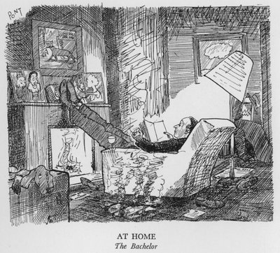 Em casa, The Bachelor (litho) de Pont