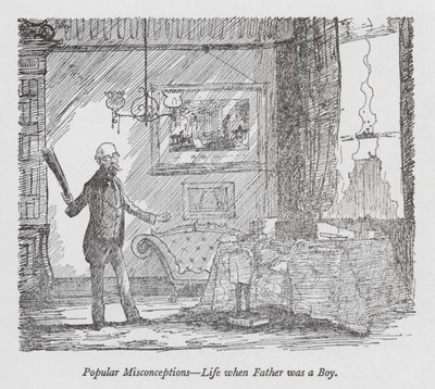 Equívocos populares - A vida quando o pai era rapaz (litografia) de Pont (1908-40)