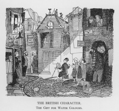 The British Character, The Gift for Water Colours (litho) de Pont