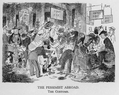 O pessimista no estrangeiro; os costumes (litho) de Pont