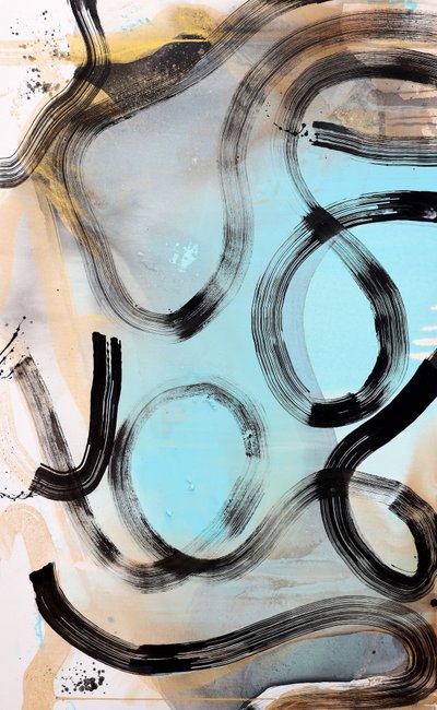 Curvas abstratas fluidas de Poonam Choudhary