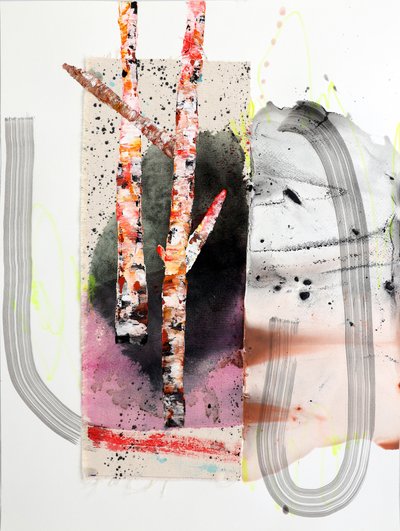 Bétulas abstratas vibrantes de Poonam Choudhary