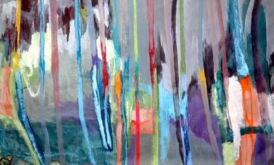 Linhas abstratas vibrantes de Poonam Choudhary