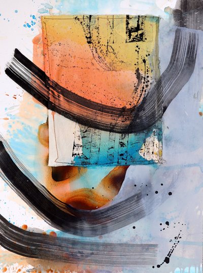 Traços abstratos vibrantes de Poonam Choudhary