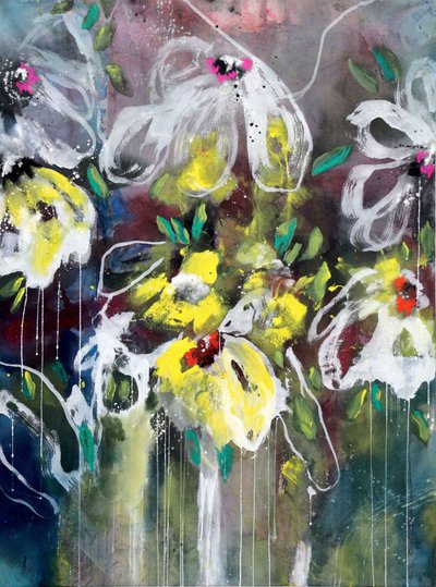 Expressão floral vibrante de Poonam Choudhary