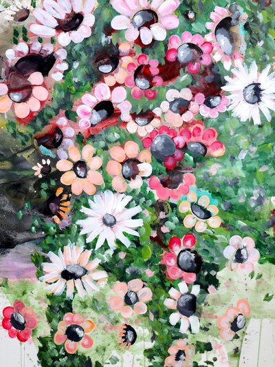 Flores vibrantes do jardim de Poonam Choudhary