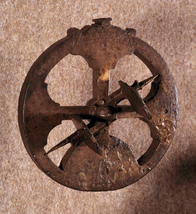 Um astrolábio, um instrumento de medição astronómica utilizado por navegadores. Fabricado em Portugal. 1648. de Portuguese School