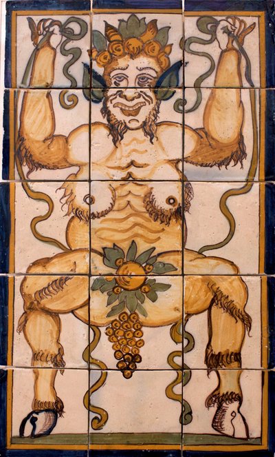 Bacchus - Painel de azulejos Bacchus, fábrica portuguesa de Portuguese School