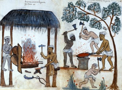 A primitiva metalurgia indiana. Manuscrito português do século XVI. Roma, Bibl. Casanatense. de Portuguese School