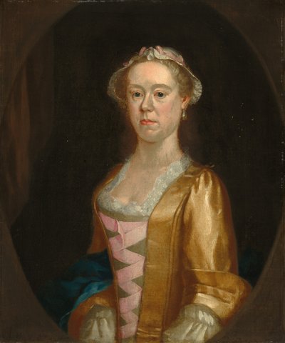 Retrato de uma senhora de Possibly British 18th Century