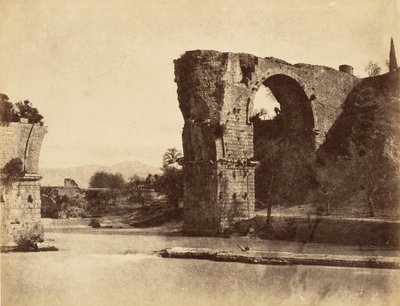 Ponte de Augusto em Nani, 1853-56. de Possibly by Jane Martha St. John.