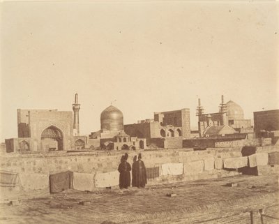 [Uma visão geral do MESHED do telhado de um hamam.], 1840s-60s. de Possibly by Luigi Pesce.
