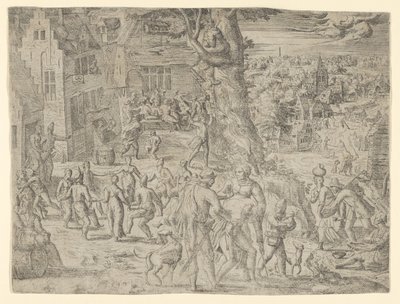 A Feira da Vila, 1549., 1549. de Possibly by Peeter van der Borcht.