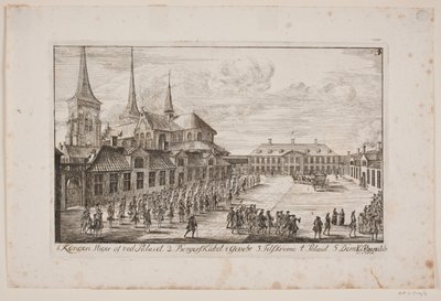 Praça da Catedral em Roskilde de Poul Isac Grønvold