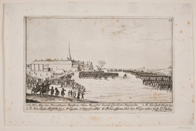 Frederik V reúne regimentos em Antvorskov de Poul Isac Grønvold